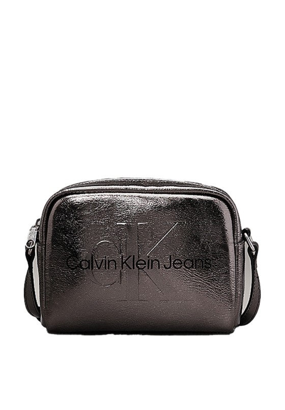 Bolso bandolera pequeña mujer CALVIN KLEIN k60k612731 plomo