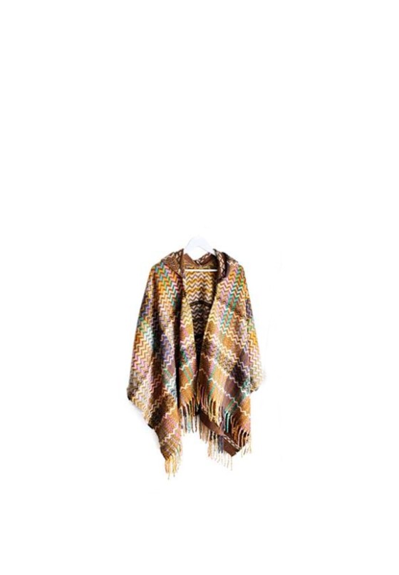 Poncho mujer PRIVATA p2488 marron