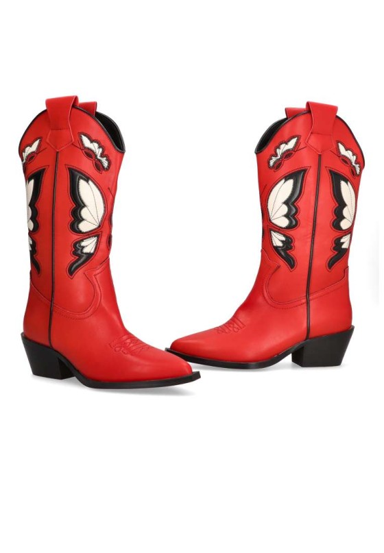 Bota mujer LUNA TREND m3762 rojo