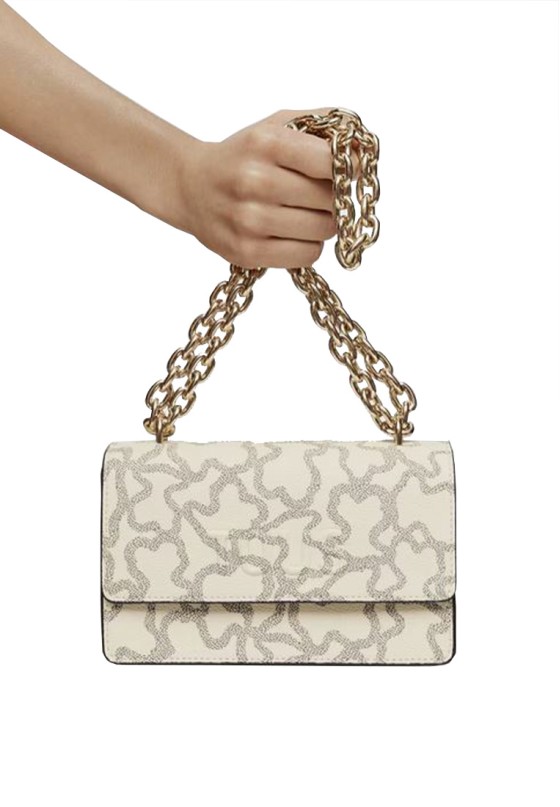 Bolso bandolera pequeña mujer TOUS 2002128601 beige