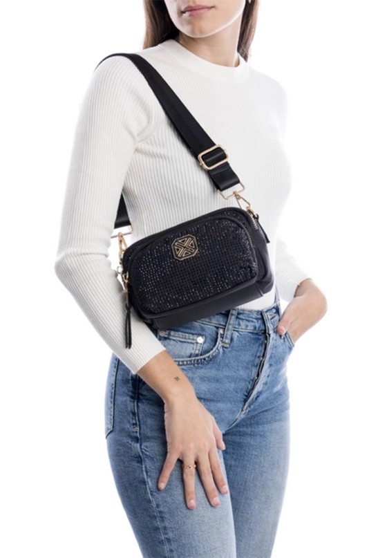 Bolso bandolera pequeña mujer XTI 184341 negro