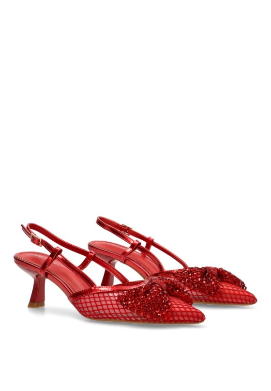 Salon mujer IDEAL SHOES 1821 rojo