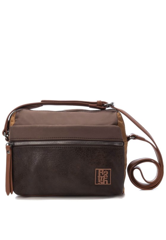 Bolso bandolera pequeña mujer REFRESH 183231 taupe