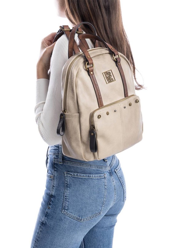 Mochila bolso mujer REFRESH 183214 beige