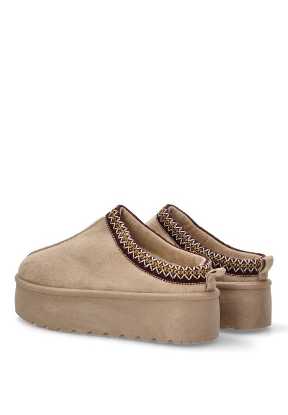 Zueco mujer IDEAL SHOES ox-1085 beige