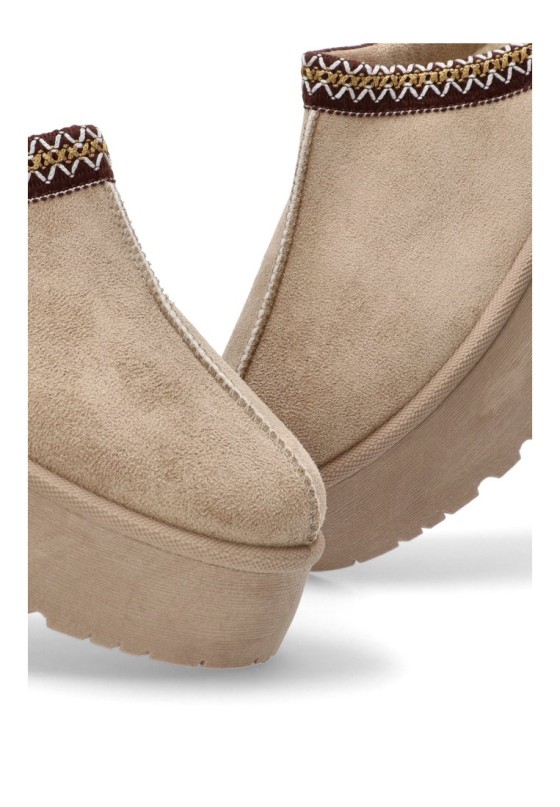 Zueco mujer IDEAL SHOES ox-1085 beige