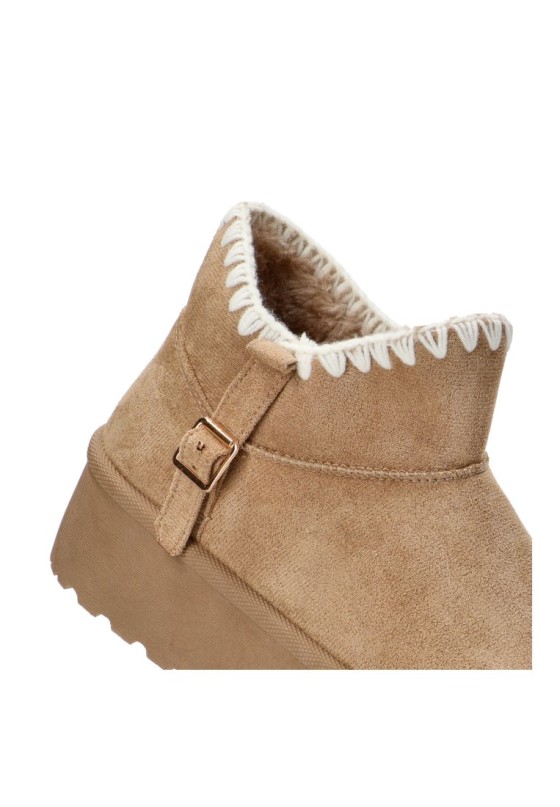 Botin mujer IDEAL SHOES ys101 camel