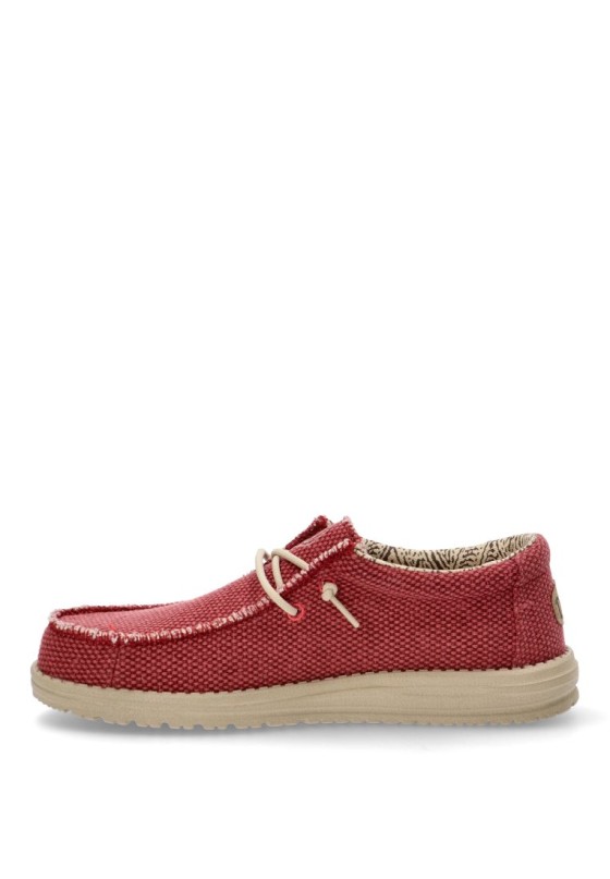 Nautico kiova mocasin hombre DUDE wally braided rojo