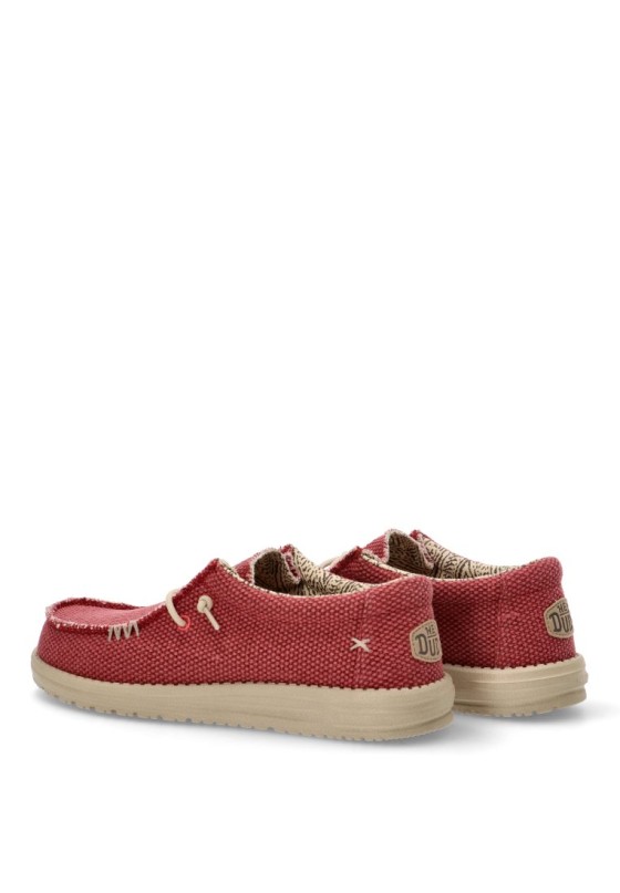 Nautico kiova mocasin hombre DUDE wally braided rojo