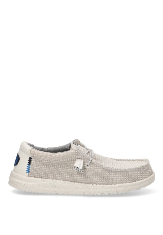 Nautico kiova mocasin hombre DUDE wally sport mesh blanco