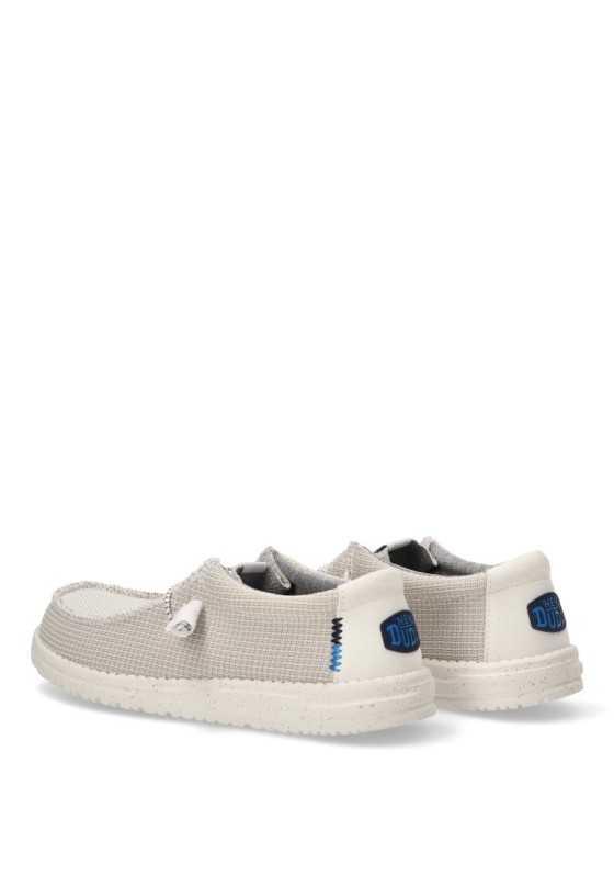 Nautico kiova mocasin hombre DUDE wally sport mesh blanco