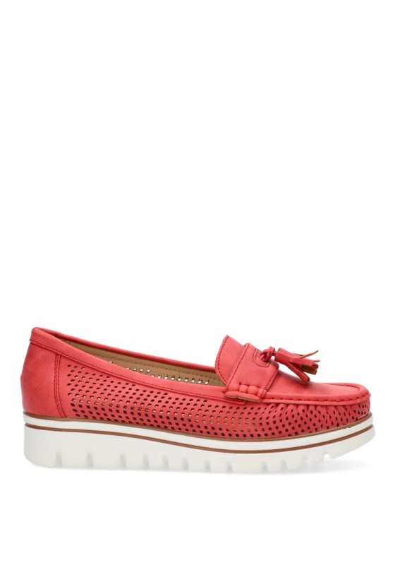 Nautico kiova mocasin mujer ARMONY 68004 rojo