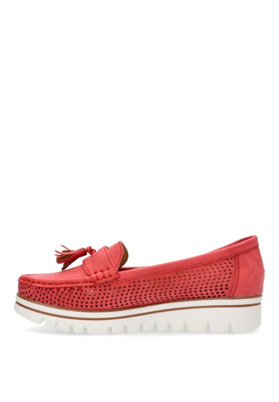 Nautico kiova mocasin mujer ARMONY 68004 rojo