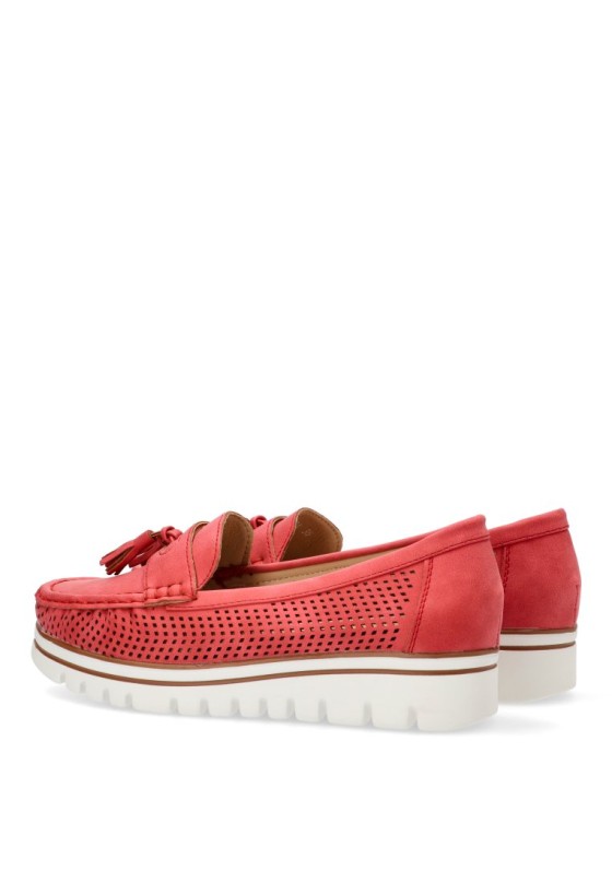 Nautico kiova mocasin mujer ARMONY 68004 rojo