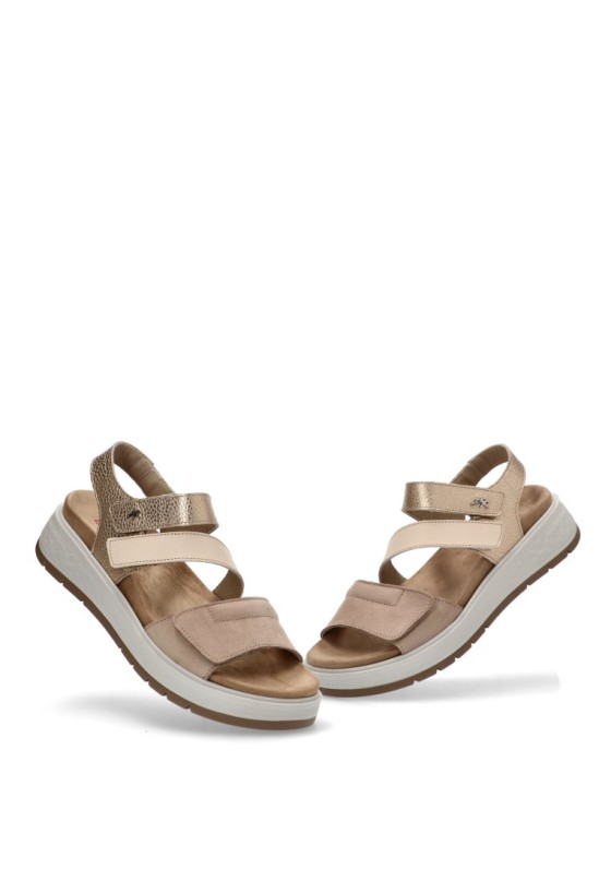 Sandalia mujer FLUCHOS f2165 taupe