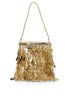 Bolso bandolera pequeña mujer Luna Collection ast20365 oro