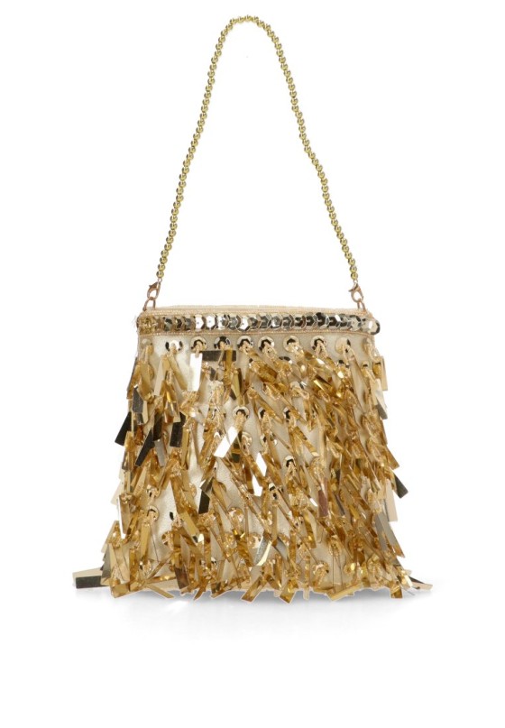 Bolso bandolera pequeña mujer Luna Collection ast20365 oro