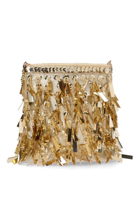 Bolso bandolera pequeña mujer Luna Collection ast20365 oro