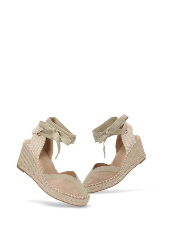 Esparteña valenciana alpargata mujer BUONAROTTI cf5183 beige