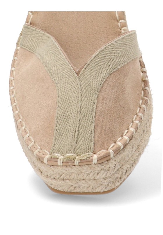 Esparteña valenciana alpargata mujer BUONAROTTI cf5183 beige