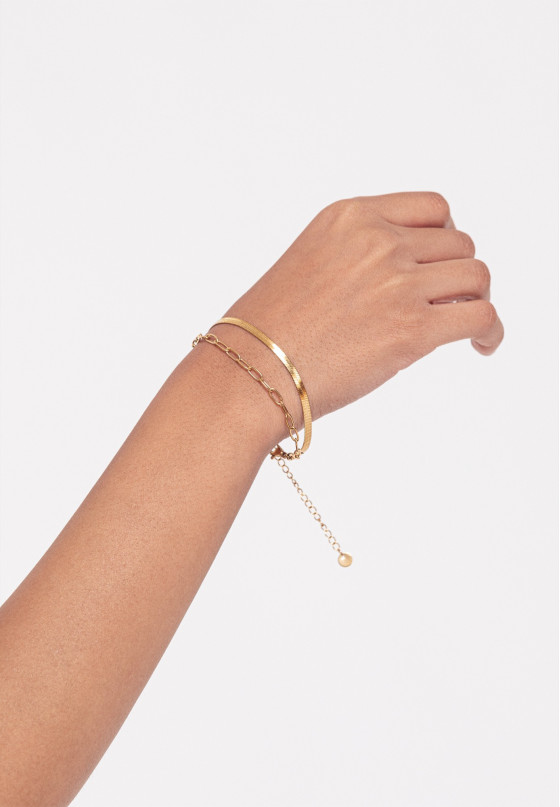 Pulsera fina mujer Luna Collection c1-11406 oro